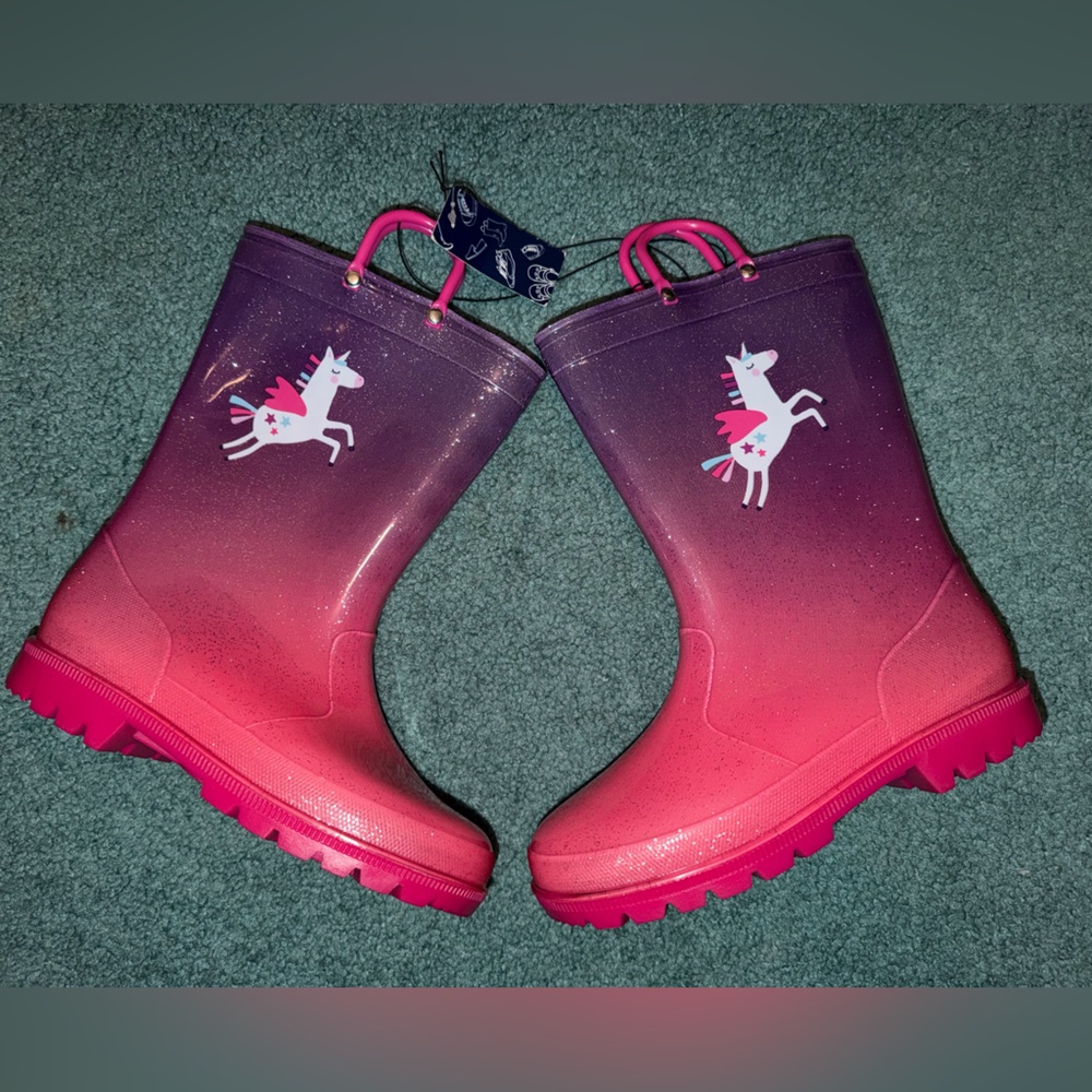 Bocca Kids Unicorn Glitter Rain Boots!